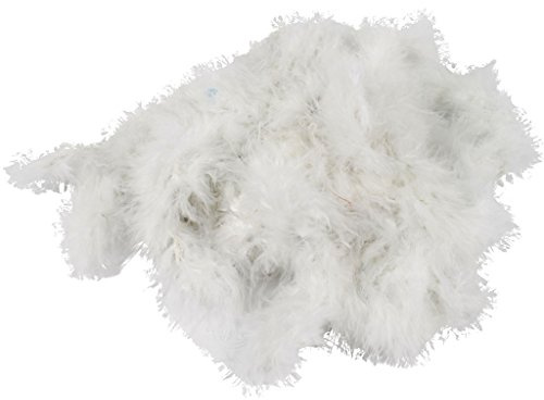 Boa de plumas, A: 20-30 mm, blanco, 10m