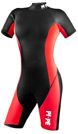 PI-PE Damen Neoprenanzug Pure, Rot, L