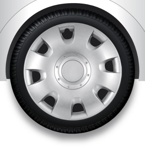 ZentimeX Z732495 Radkappen Radzierblenden universal 16 Zoll Silver
