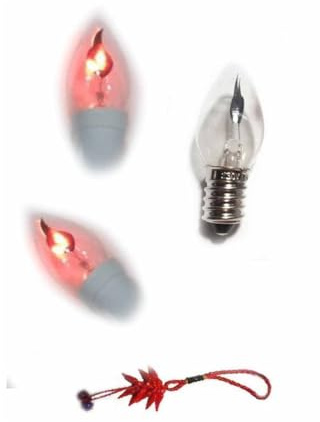 BLUSUPERSHOP ricevi solo lampadina 1 LUCE alta 6 cm EFFETTO FUOCO ATTACCO PICCOLO ELETTRICO 220V PER PRESEPE SAN GREGORIO ARMENO ARTIGIANALI shepherds crib gia OMAGGIO PORTACHIAVI AMULETO