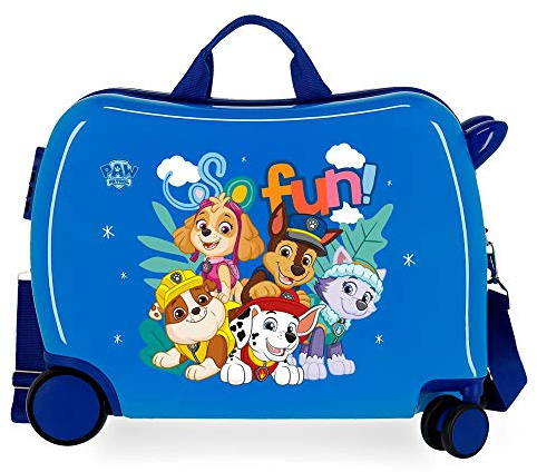 Patrulla Canina Paw Patrol Playful Maleta Infantil Azul 50x38x20 cms Rígida ABS Cierre de combinación lateral 34L 3 kgs 4 0