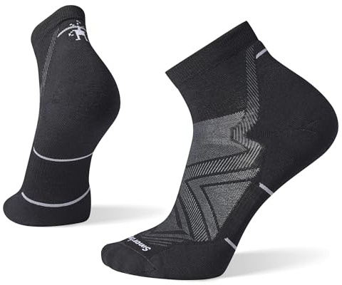Smartwool Mens Run Targeted Cushion Ankle Socks, Black, M UK