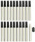 Leere befüllbare Blankolack-Retuschestift-Rodfässer-Tube-Marker (10er-Set) - Füllen Sie mit Ihrer eigenen Kunst-Acryl-, Öl- und Wasserfarbe, feine, Grauer Stab runder Kopf