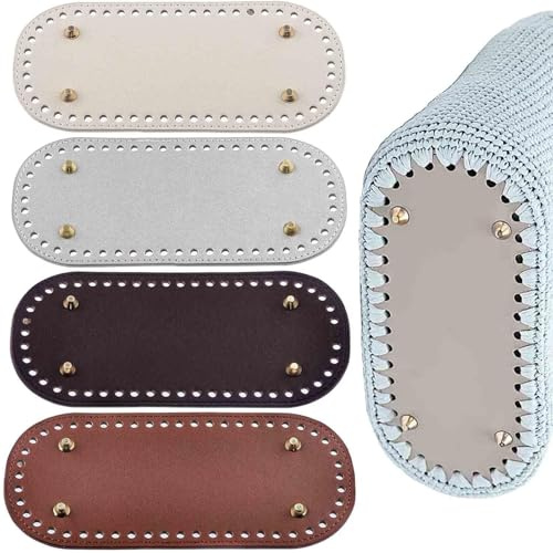 FYSL 4 Piezas Materiales para Hacer Bolsos Fondo de la Bolsa Cojín de Parte Inferior de Bolso Fondo de Bolsos Bolsa de Pieza de Fondo para Accesorios Hechos a Mano del Bolso DIY