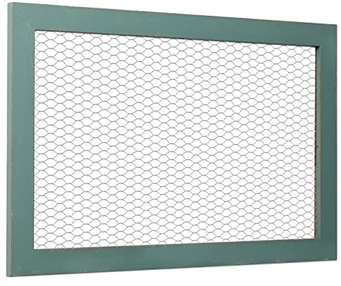 SOFE Hanging Jewelry Organizer-Photo Display Board or Jewelry Organizer Wall Grid Panels-Farmhouse Memo Board for Wall, Chicken Wire Frame Large Bulletin Board-Vision Board for Office Deco