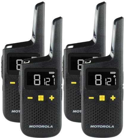 Motorola XT185 PMR446 Licence Free Waterproof and Dust-tight Two Way Walkie Talkie Business Radio (Quad pack)