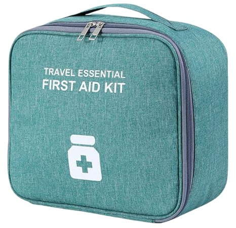 Organiseur de médicaments portable – Pilulier de voyage, rangement médical | Pochette étanche pour fournitures, étui compact pour randonnée, camping, voiture, accessoires de santé familiaux