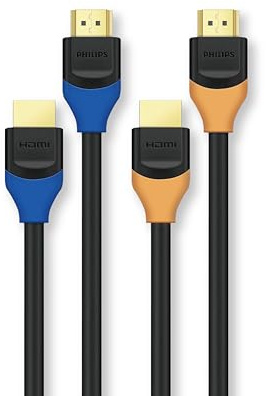 Philips SWV5731BY 4K HDMI Cable 1.5M, 18Gbps, HDR, ARC, 4K@60Hz, 2K@144Hz, 1080P@240Hz, Ultra HD HDMI for PS5, Xbox, TV, Monitor, Projector, Laptop
