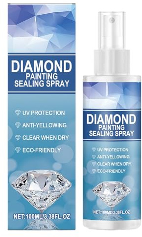 Painting Sealing Spray, Protective Finish, 100ml, Stone Art Sealer Spray, Diamond Painting Quick Dry Clear Sealant, Waterproof, for Rock Art, Crafts, Artwork, Hobby and Classroom Use