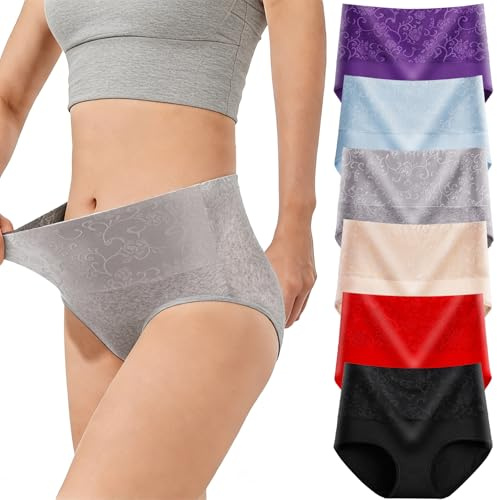 marysgift Womens Pants Women's Briefs Cotton Underwear Women Multipack 6 Pack