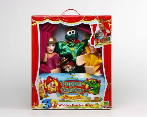 Ca.Teatro 3d Con 4 Marionetas 3st 36.5x7.5x43