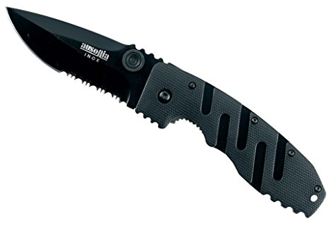 AUSONIA - Coltello da tasca Cm 20 con manico fibra e lama inox teflonata