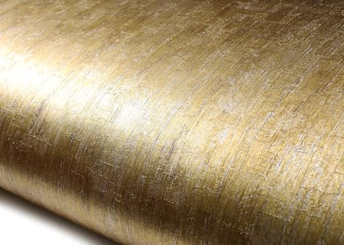 ROSEROSA Peel and Stick Rust Faux Metal Architectural Film Self-Adhesive Vinyl Film Wallpaper Door Wrap Counter Top Border Mirror Molding Trim NI941