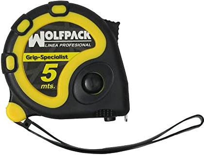 WOLFPACK LINEA PROFESIONAL - Flexometro 5 Metros Con Freno Grip Special