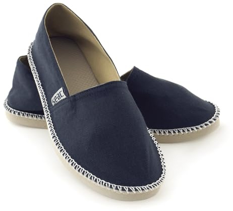 SEAC Malaga, Canvas Shoes Espadrilles for Men and Women, Blue, 9.5