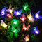 Wishstar 5M 20 LED Solar Lichterkette aussen, Schmetterlingen Bunt lichterkette outdoor, 8 Modi wasserdichte Schmetterlingen lichterketten für Sommer Garten, Bäume, Terrasse, Hochzeiten, Partys.
