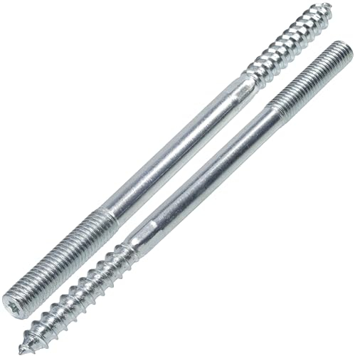 AERZETIX - C75911 - Lot de 12 Vis à double filetage M12x200 mm - goujon patte à vis - en acier