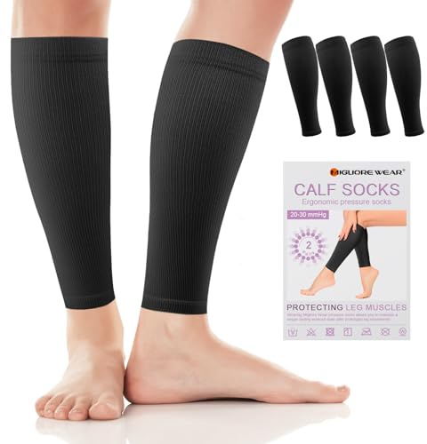 Migliore Wear 2 par kompressionsstrumpor kvinnor och män, 20–30 mmHg | Klass 2 medicinska kompressionsstrumpor, graderat stöd stödstrumpor trombosstrumpor
