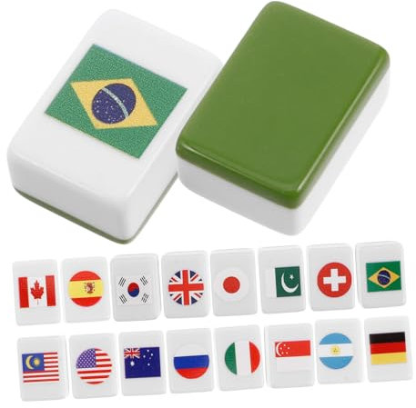 TOYANDONA 48 Stücke Mahjong-Set Spiel Am Meer Legespiel Majiang-Party Legespiele Für Erwachsene Kachel-Push-Spiel Kachelspiele Spiele Blockieren Spiel Mit Mosaikfliesen Majong-Spiele