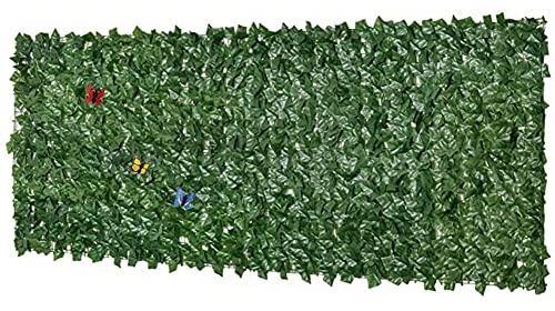 Valla de enrejado de hiedra artificial de 1,5 m x 11 m, pantalla decorativa verde para boda, jardín, hogar, privacidad, seto, decoración de plantas sintéticas, opciones de 0,5 m a 2 m