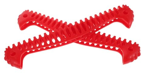 MUSISALY Lot De 2 Protège-Patins pour Patins À Glace Protections pour Patins Enfants Et Jeunes Accessoires De Patinage Artistique Et De Hockey sur Glace en TPE Rouge