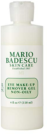 Mario Badescu Eye Makeup Remover Gel Ideal for Combination or Oily Skin Lightweight, Non-Greasy Waterproof Eye Make Up Cleanser Formulated with Safflower Seed Oil, 4 Fl Oz