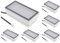 ledscom.de 6 Stück LED Pflasterstein Bodeneinbauleuchte CUS für außen, IP67, eckig, 20 x 10cm, 2,8 W, 251lm, warmweiß