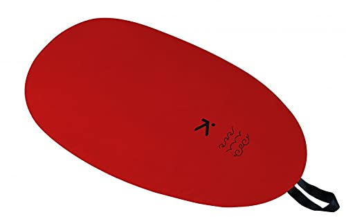 Hiko PU Cockpitcover Lukendeckel Cockpitschutz Wasserschutz Kajakzubehör, Größe:C87 (82-95 cm), Farbe:Rot