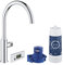 GROHE Blue Pure Mono Starter Kit | Küchenarmatur mit Filterfunktion, C-Auslauf | chrom | 30387000