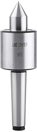 Regun Woodworking Live Tailstock Center, MT2 Live Revolving Center, Stainless Steel Wood Lathe Live Center for Wood Metalworking Lathes