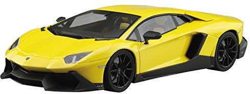 Aoshima The Super Car Series No. 10 Lamborghini Aventador 50th Anniversary Car 1/24 Scale Plastic Model Kit