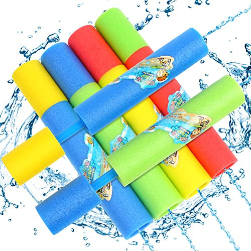 VEYLIN Water Pistol, 4 Pack Water Gun for Kids Squirt Guns for Kids Outdoor Water Fighting Play Toys, Green, One Size (VEYLIN-UK-DF500M1P1UKQ)