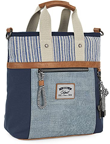 SKPAT - Taschen Rucksack für Damen, lässiger Damen-Rucksack, kleiner Damen-Rucksack, Diebstahlschutz, Damen-Rucksack, 314499, blau, Leicht,Robust