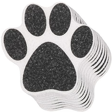 JOINPAYA 10pcs Footprint anti-slip stickers paw print stickers non slip bathtub stickers paw print bath treads bath tub appliques shower grip stickers tubs treads peva Adhesive shower head
