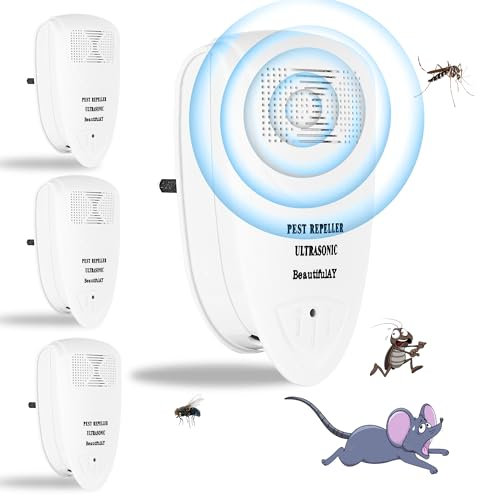 Ultraschall-Schädlingsvertreiber,Mäusevergrämer,Multi-Insektenschutzmittel - Ultraschall mäuseabwehr, mäuse vertreiben, Fledermaus abwehr, Umwelt- und Menschersatz für rattengift, mäuseschreck