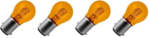 cyclingcolors 2x bombillas 12V 21/5W BAY15D naranja intermitentes coche moto (Paquete de 2)