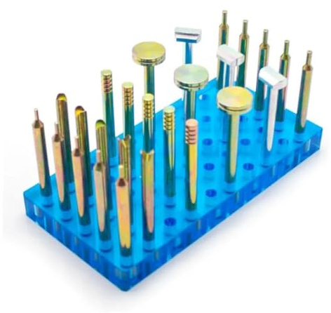Set di 26 bastoncini di pietra preziosa ad alta precisione per la lavorazione delle pietre preziose, diametro 6 mm, lunghezza 65 mm