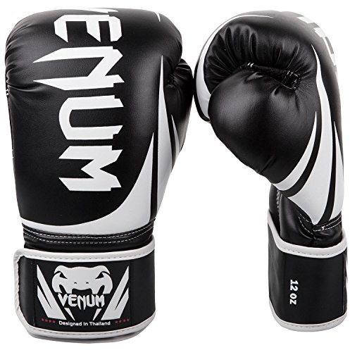 Venum Challenger 2.0 Boxing Gloves - Black/White, 16 oz