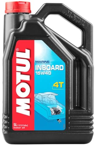 Huile smörjmotor nautica barcos diesel INBOARD 4T 15W40 5 L