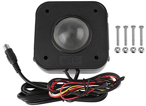 Walfront Illuminated 4.5cm Round LED Trackball Mouse PS/2 PCB Connector, Wired USB Trackball for