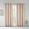 Intelligent Design Raina Total Blackout Metallic Print Grommet Top Single Curtain Panel Thermal Insulated Light Blocking Drape for Bedroom Living Room and Dorm, 50x84, Blush/Gold 1 Piece