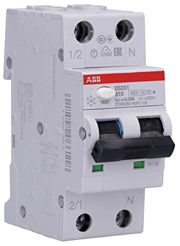 ABB DS201 B10 A30 FI/LS-Schalter RCBO 6kA 1P+N Typ A, B 10 30mA 2CSR255180R1105