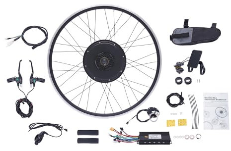 Ebike bakhjul konverteringssats, 1 000 W 48 V elektrisk cykel konverteringssats, borstlös växelless motor, elcykel eftermonteringssats för 28/29 tum och 700 C bakhjul på en cykel