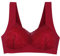 Bluelucon Damen Spitzen BH,Spitzen Tank Top Dessous Push up Lace Ultrakomfortabler Soft Touch Dessous Plus Size #01_Wein,95