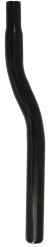 SENQI Bike Seat Post W/O Support, Steel Drainpipe Style BMX Bicycle Seat Post Without Support, Multiple Sizes(Black, 25.4 * 350mm)