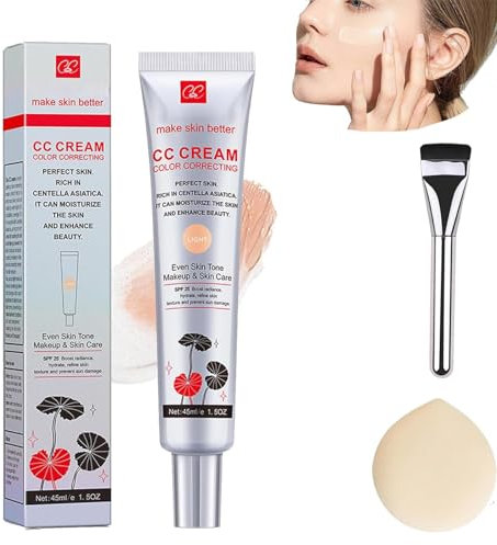 Caiucoco Cc Cream, Korean Color Changing Cc Cream, Tsunamyst Cc Cream, Cc Cream Color Correcting, Korean Cc Cream, Korean Cc Color Changing Cream, Cc Cream Korean (Light*1)
