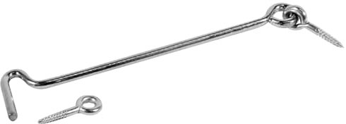 cyclingcolors 1x Gancio di Tempesta Occhio in Acciaio Bloccaggio Piccola Finestra Cabina Porta, 400mm