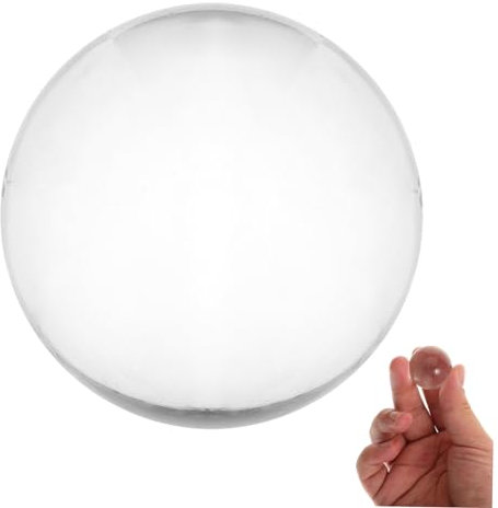 Gatuida oggetti di scena per la fotografia palle sfera sfere palla principianti decorativo display a cristalli Sfuta di piccolo globo Balla di occhiali artificiali globo di cristallo