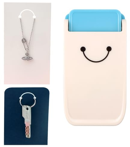 OTCRAFT Perforadora portátil para etiquetas colgantes, herramienta versátil para hacer tu propio llavero, tarjetas de exhibición de joyas para llaveros/joyas, todos los entusiastas de las manualidades