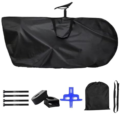 Genérico Bolsas De Transporte para Bicicletas,Bolsa de Almacenamiento Impermeable | Bolsa de Viaje Portátil para Ciclismo Camping Montaña - Transporte en Avión y Automóvil